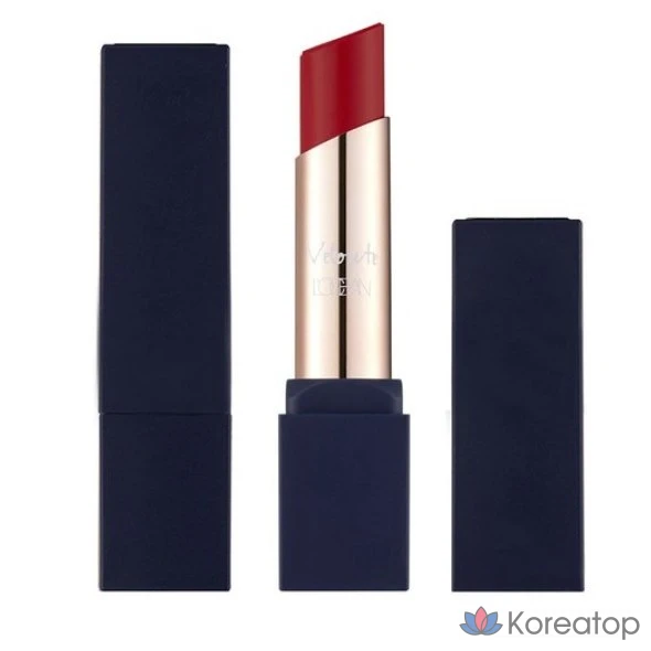 Матовая помада L'OCEAN Velouté Chiffon, 4 г, 1 шт., цвет «Полуночно-красный».