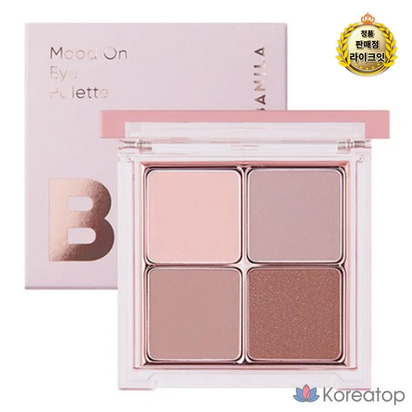 Палетка теней для век Vanillaco Mood On Eye Palette, 7 г, оттенок Mellow Mauve, 1 шт.