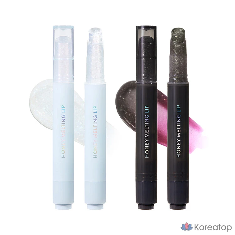 Блеск для губ Nature Republic Honey Melting Lip Lip Gloss Plumping, Chewy Honey Glow, 1 шт., 14 блесток цвета кленового сиропа., фото 2