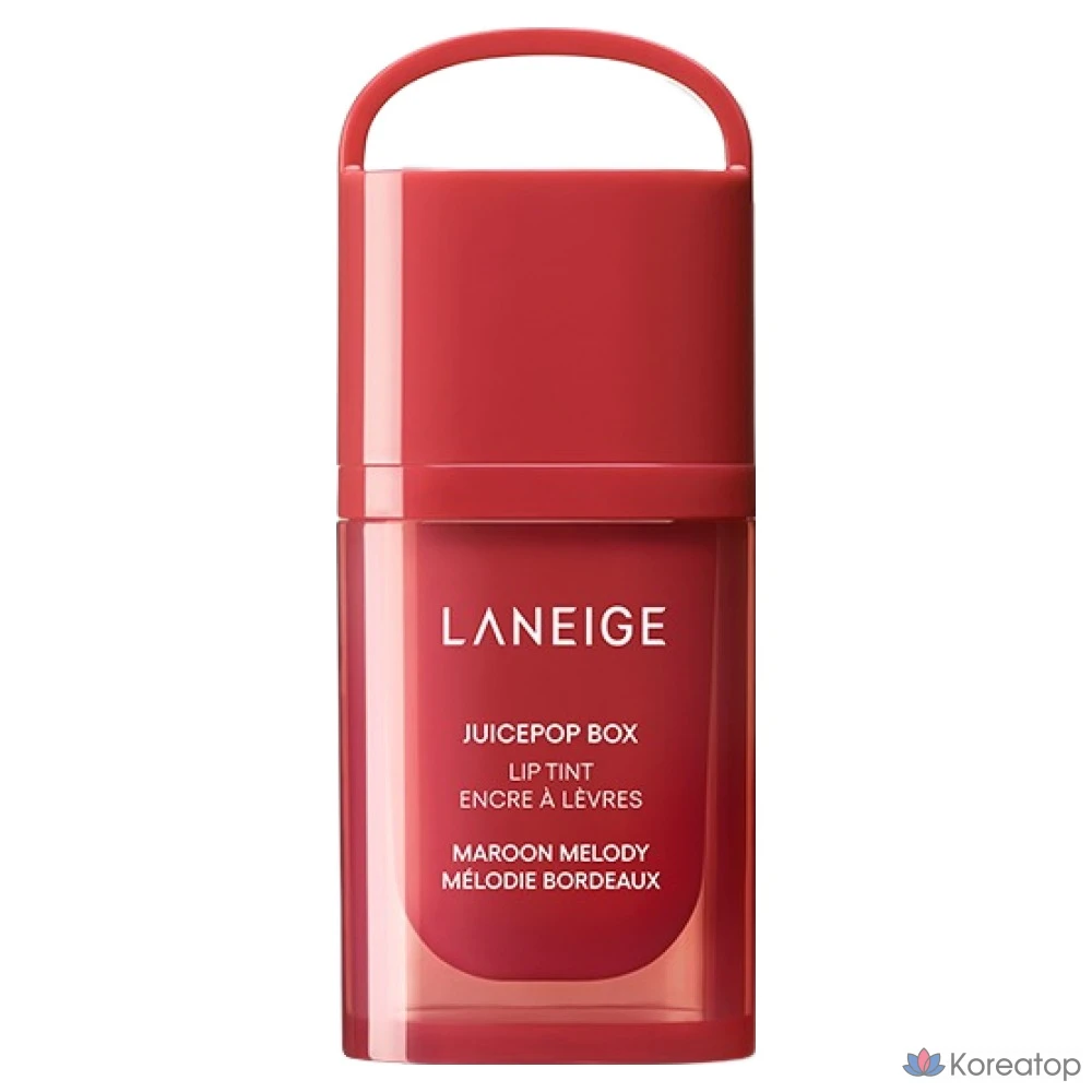 Тинт для губ LANEIGE Juice Pop Box Lip Tint, оттенок 9 Maroon Melody, 4.5 г, 1 шт.