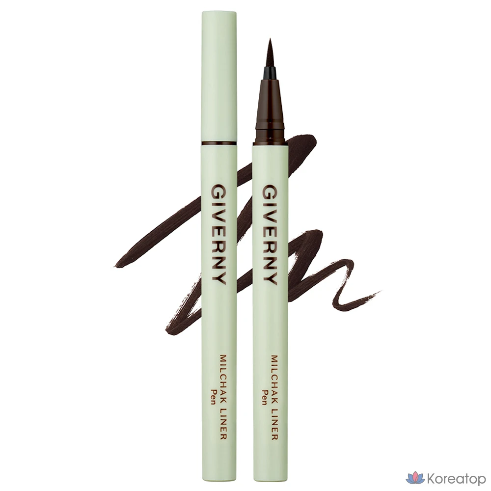 Линер Giverny Close-Fitting Pen Liner, 0,6 г, № 02, черно-коричневый, 1 шт.