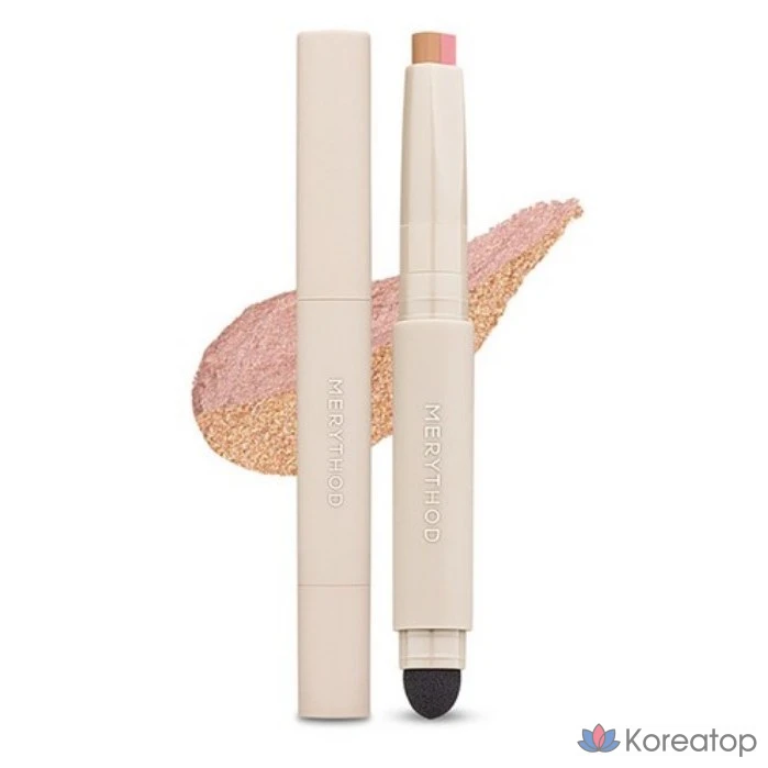 Двухцветные тени для век Merythod, оттенок 05 GLITTER TAP, 1 шт.