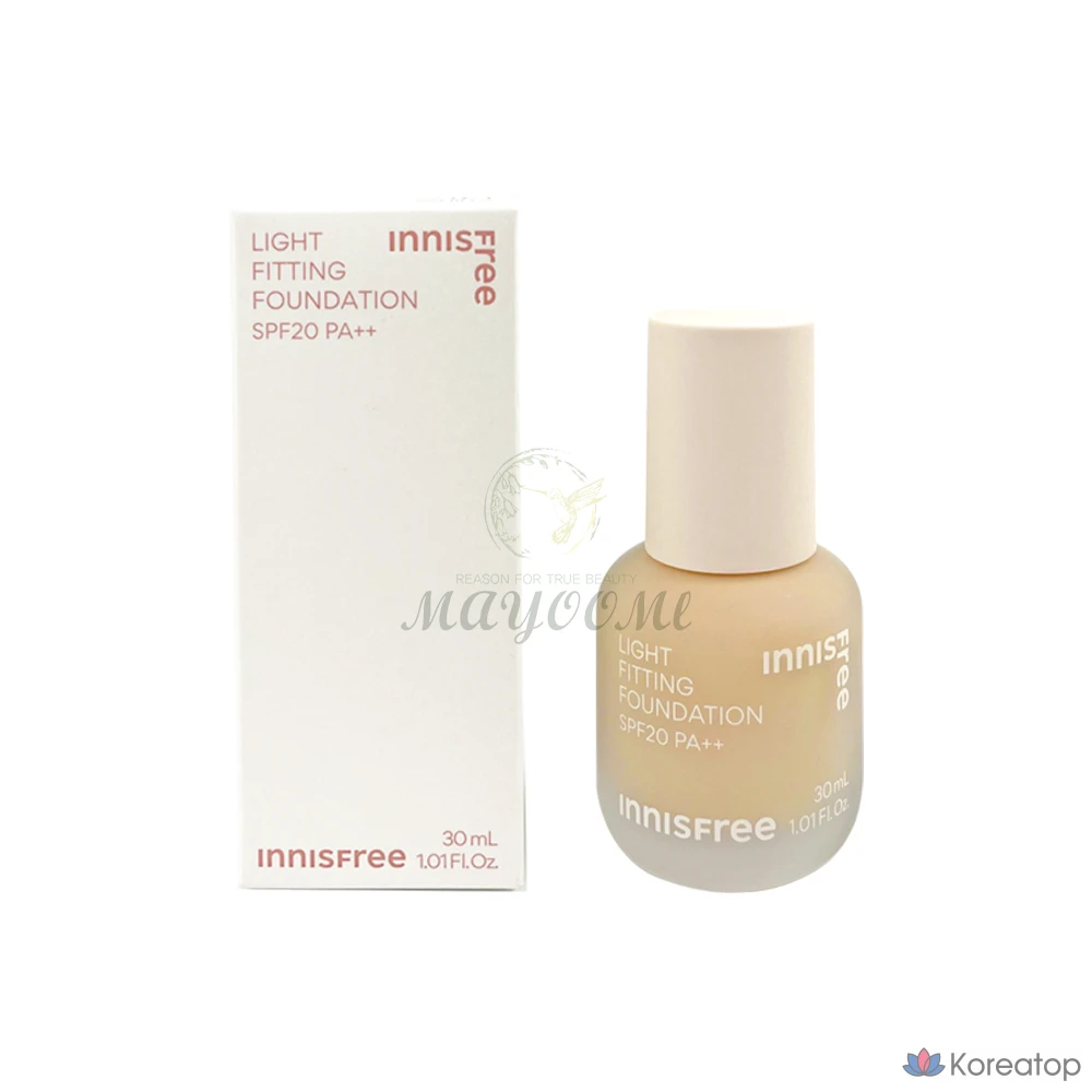 Тональный крем Innisfree Light Fitting Foundation 30 мл - 21N Ваниль, 1 шт.