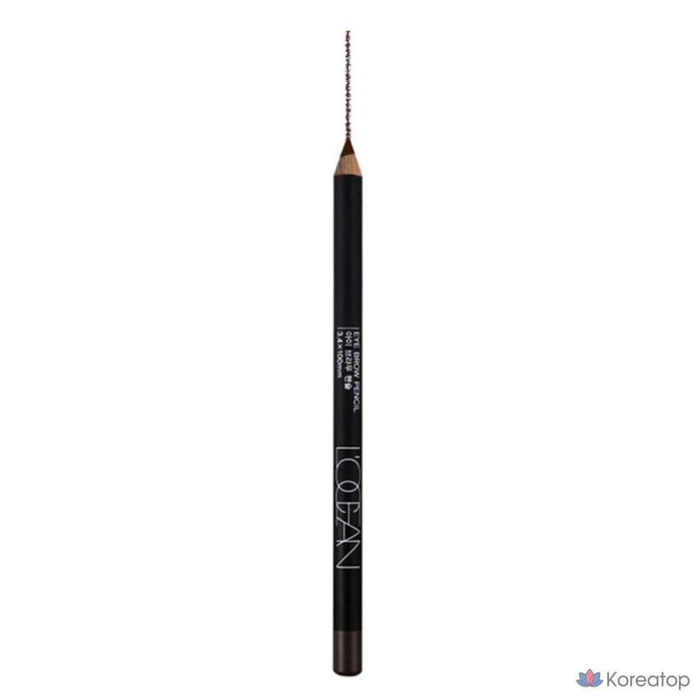 Деревянный карандаш для бровей Roseang, 3,8 x 3,8 x 3 см, № 03, темно-коричневый, 1 шт.