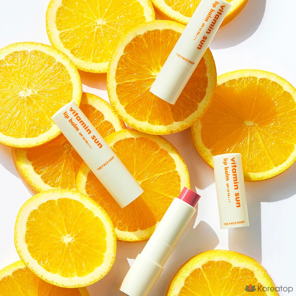 Бальзам для губ The Face Shop Vitamin Sun, розовый, 3,9 г, 1 шт., фото 4