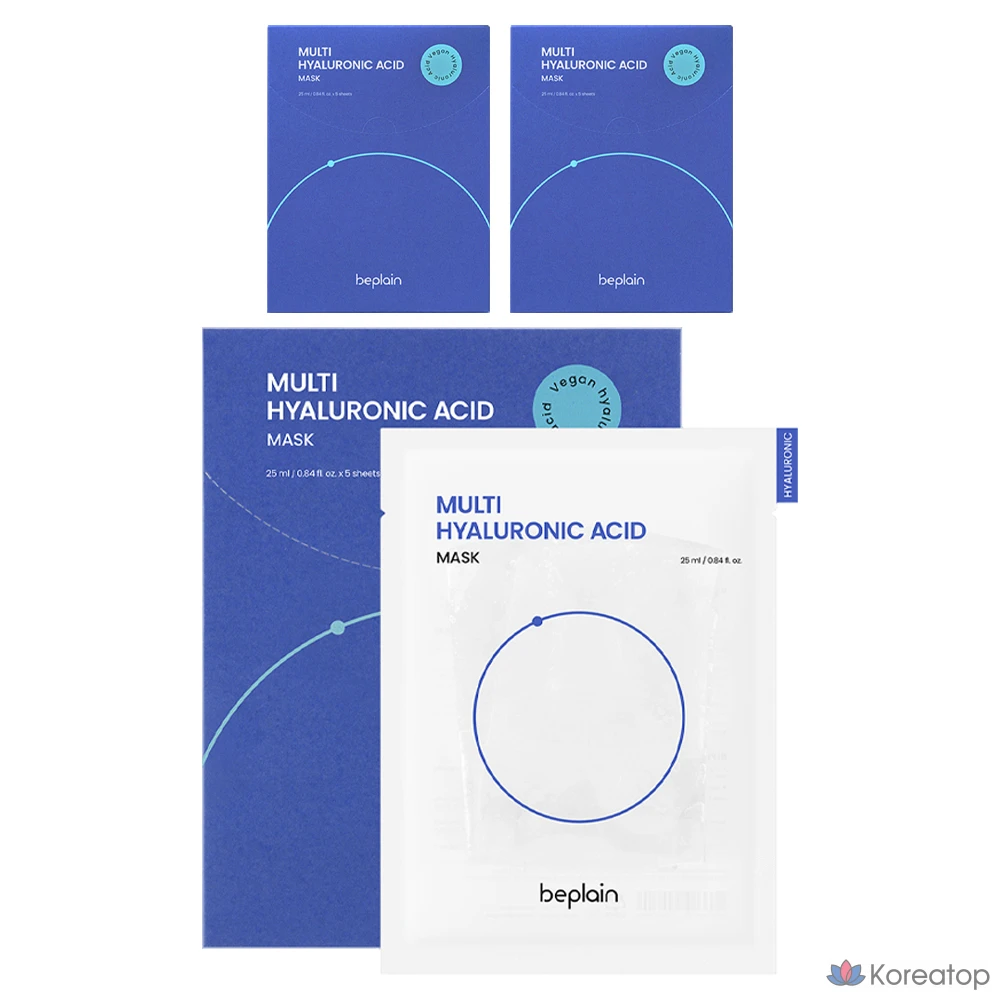 Маска Beplain с мультигиалуроновой кислотой, 25 мл, 5 шт., 3 шт.