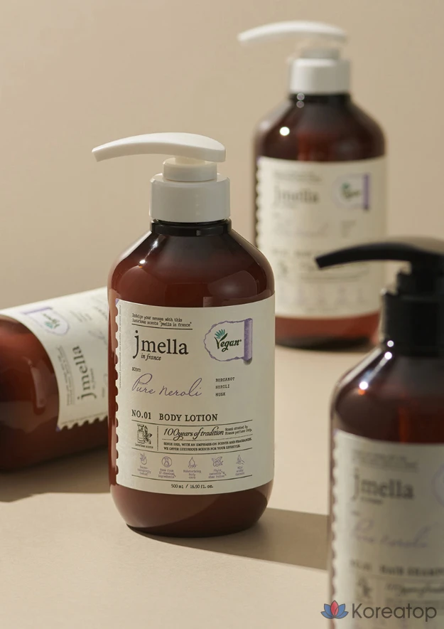 J.Mella Веганский лосьон для тела Pure Neroli с апельсином и нероли, 1 шт., 500 мл.