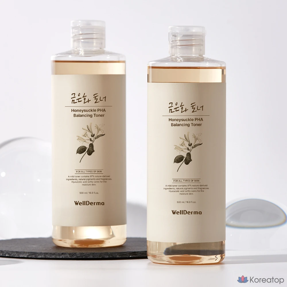 Тоник для лица WellDerma Gold and Silver Balancing Toner, 500 мл, 1 шт.