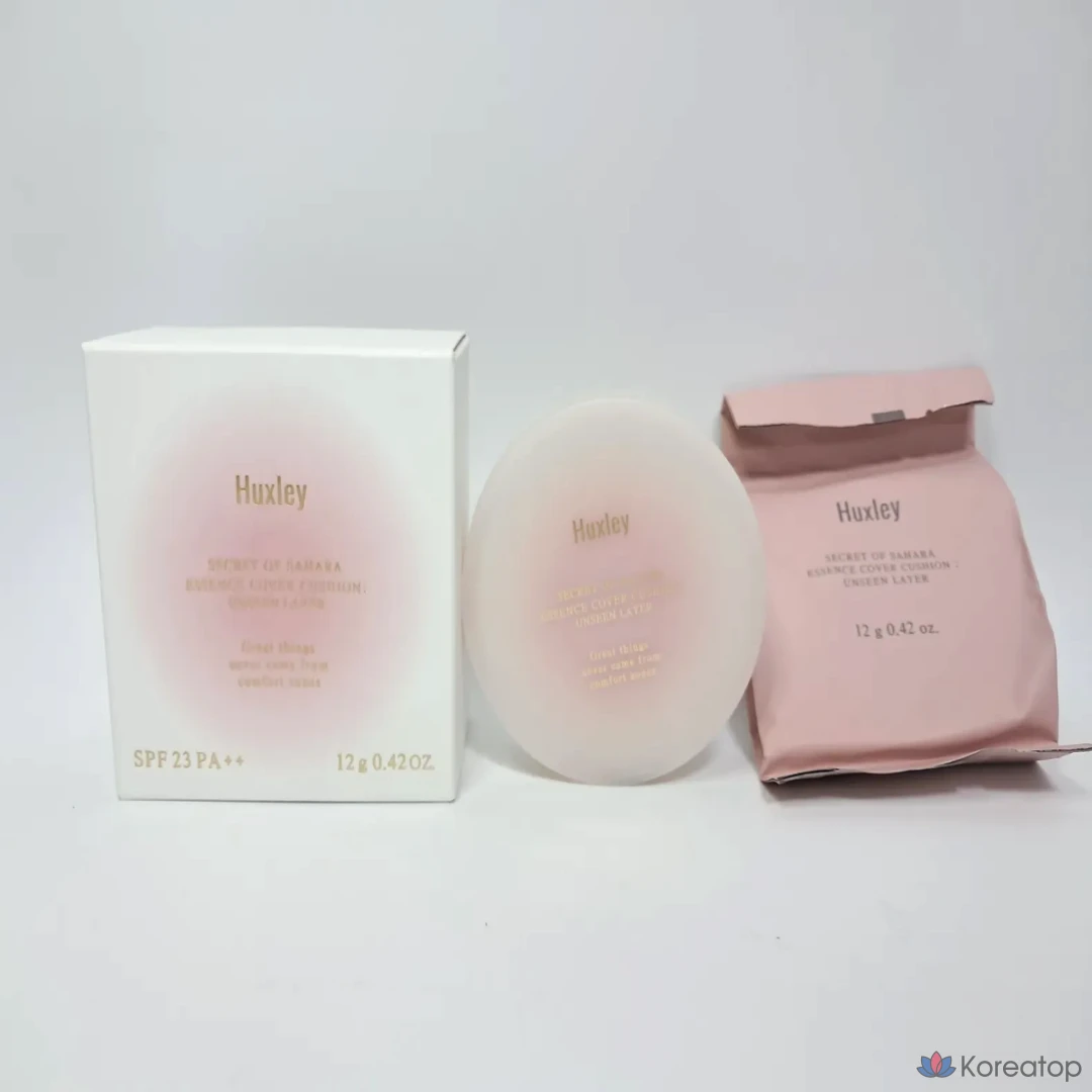 Тональный крем-кушон Huxley Unseen Layer Essence Cover Cushion Foundation, 12 г, 2 оттенка Coral Sands, 1 шт.