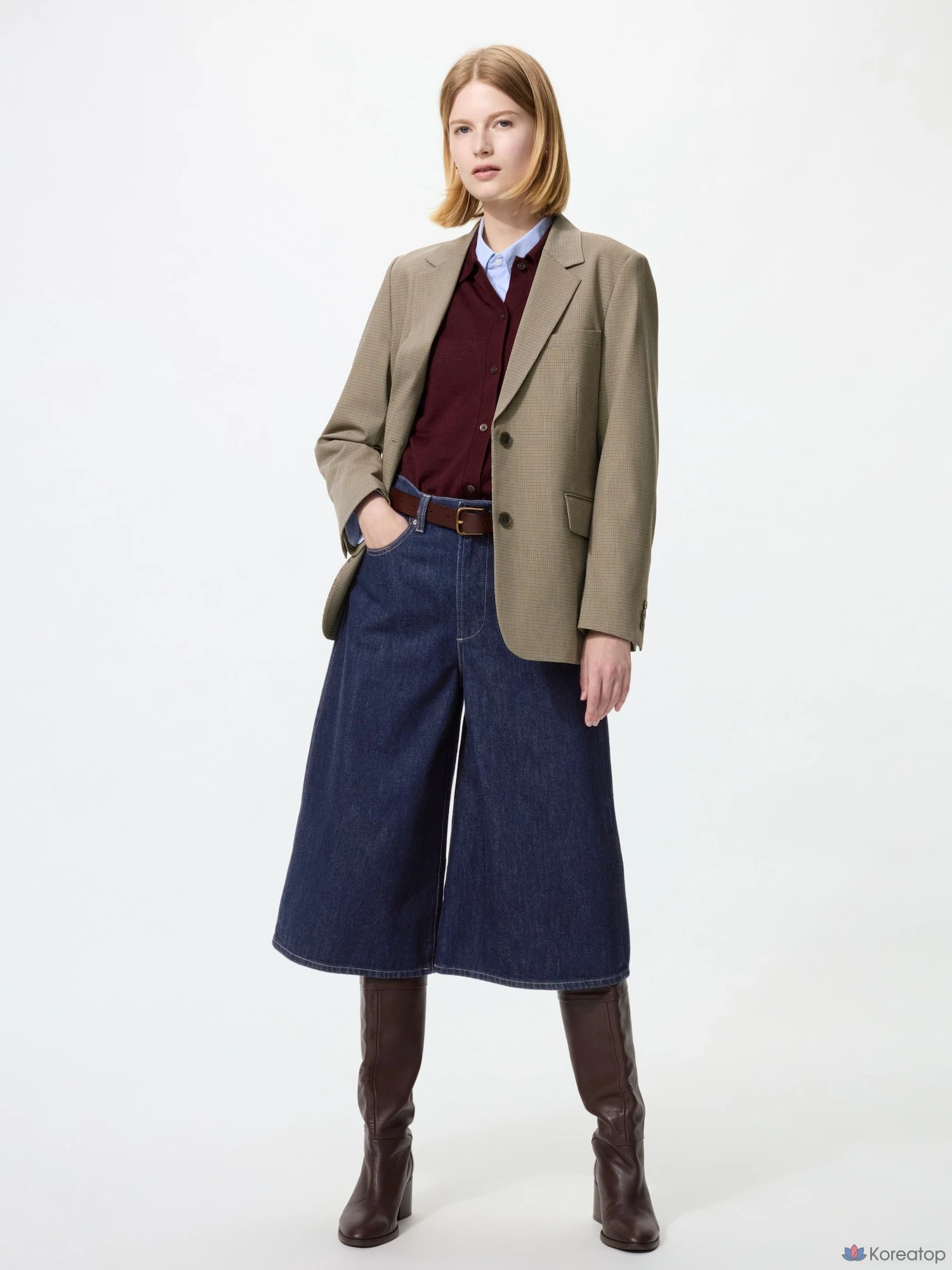 Брюки-кюлоты Uniqlo Denim Culottes