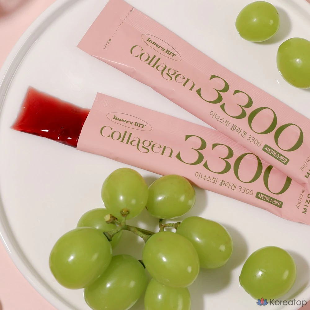 Mizon Innersvit Premium Plant-Based Vegan Edible Collagen Jelly Stick 3300mg, 14 пакетиков, 6 коробок, 280 г, фото 3