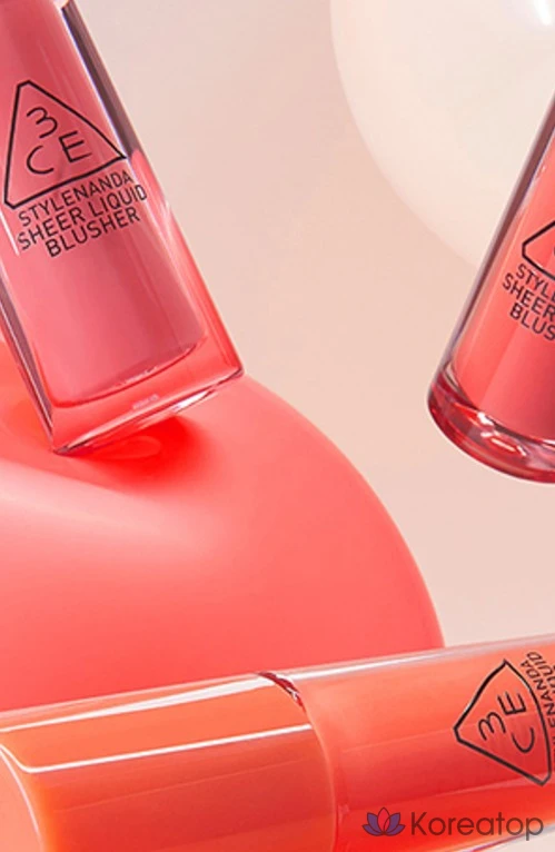 Жидкие полупрозрачные румяна 3CE, оттенок JOYFUL AFFAIR, 1 шт., фото 6