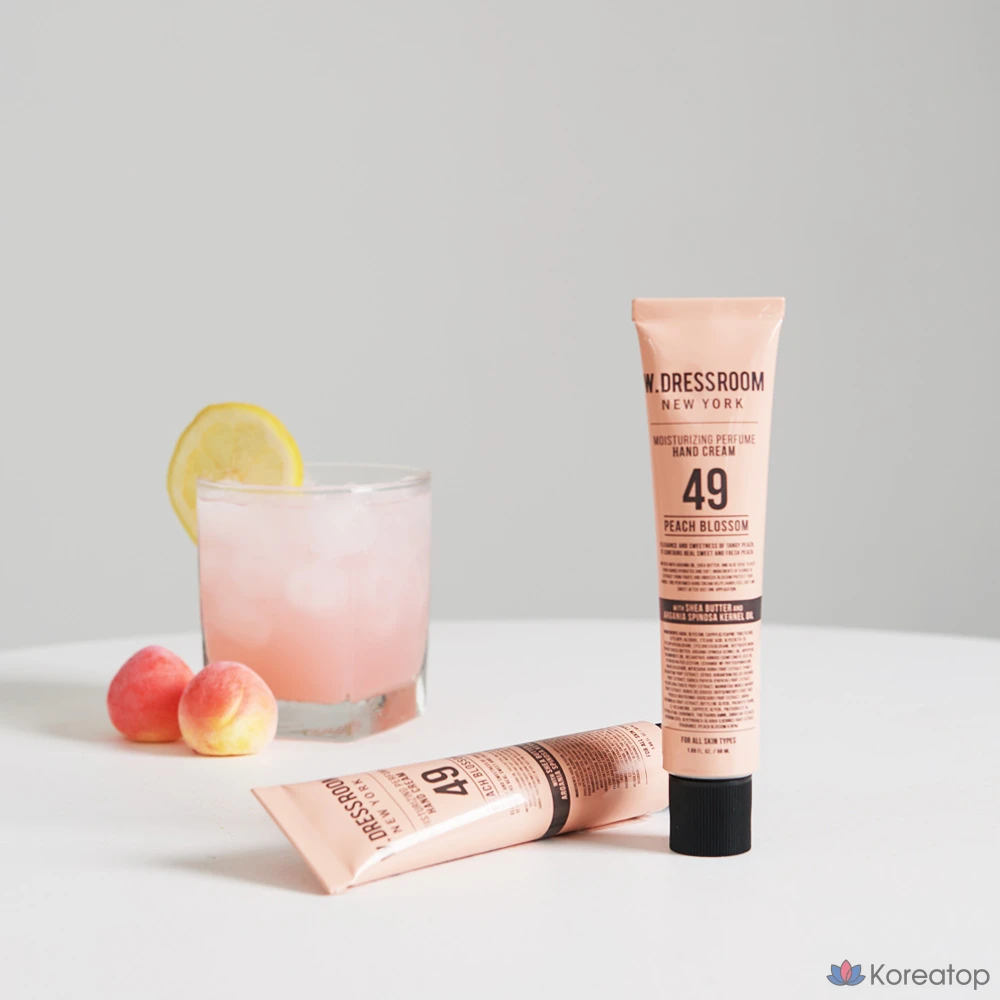 Парфюмированный крем для рук W.Dressroom, аромат 49 «Персиковый цветок», 1 шт., 50 мл