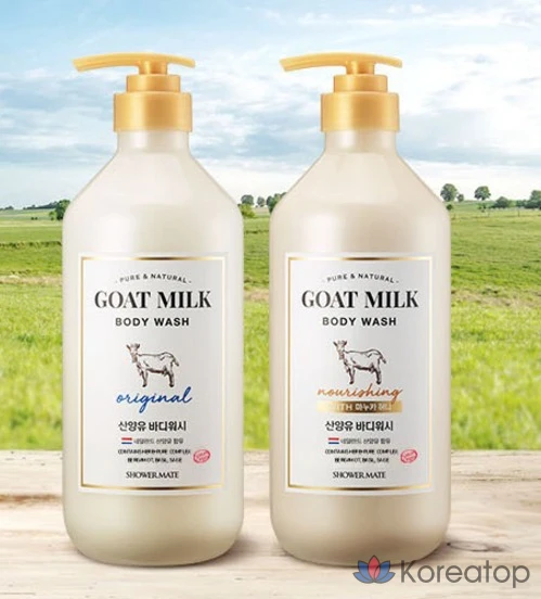 Гель для душа Shower Mate с козьим молоком и ароматом меда манука, 800 мл, 1 шт.