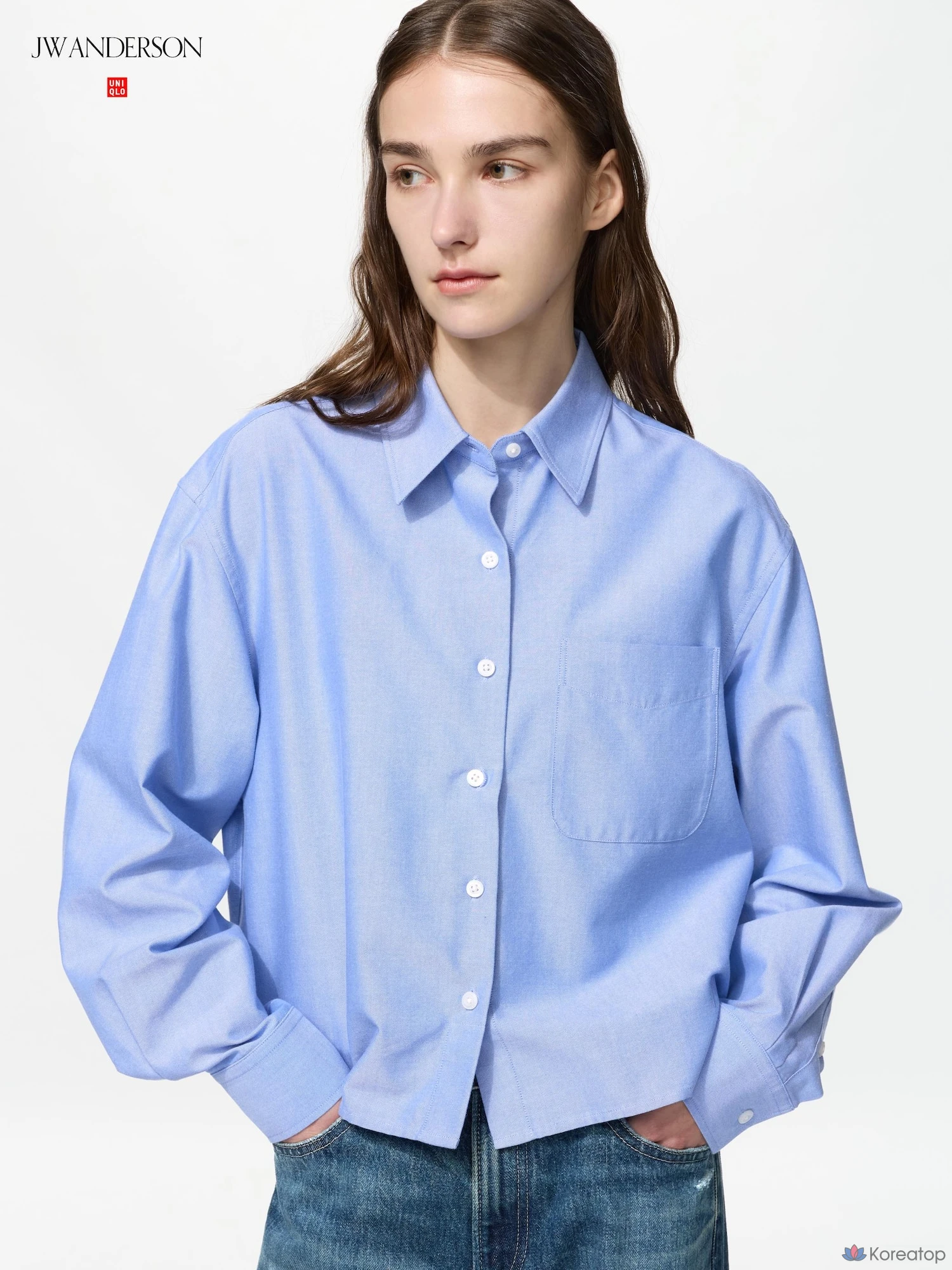 Рубашка Uniqlo Oxford Boxy Shirt