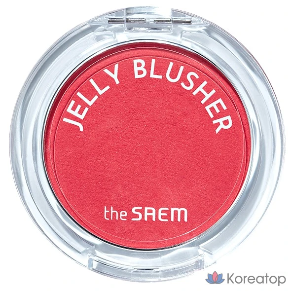 Румяна-желе The Saem 4,5 г, PK02 Алый розовый, 1 шт.