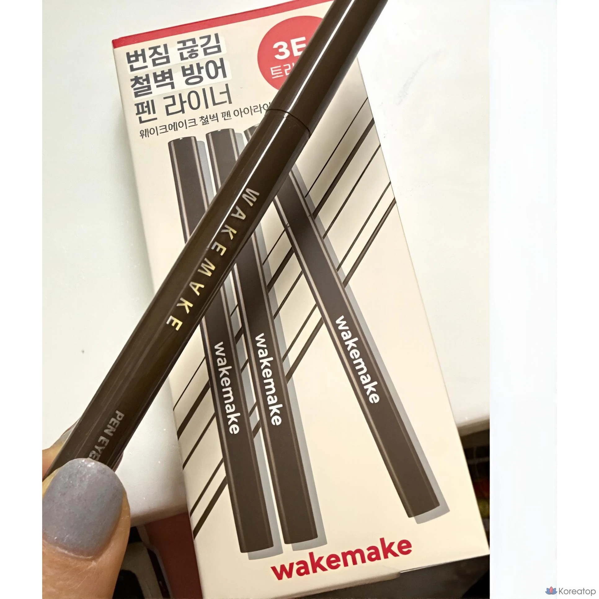 Подводка для глаз WAKEMAKE Iron Wall Pen Eyeliner 0.5g, черный, 1 шт., фото 4