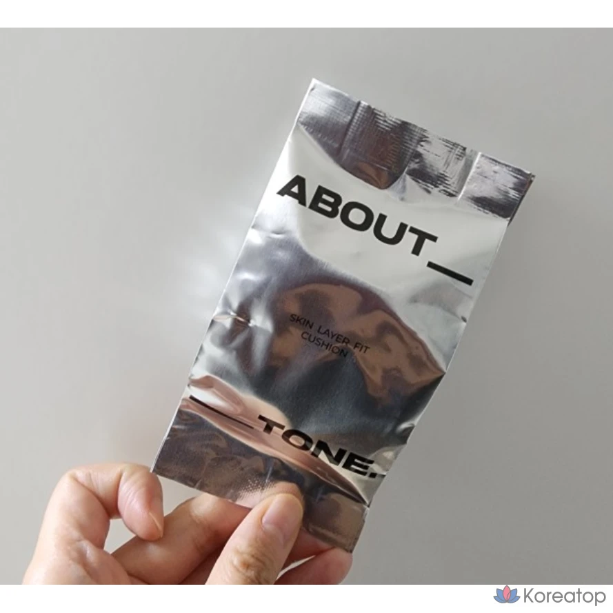 Сменный блок для тонального крема ABOUT TONE Skin Layer Fit Cushion, 13 г, 1 шт., цвет слоновой кости.