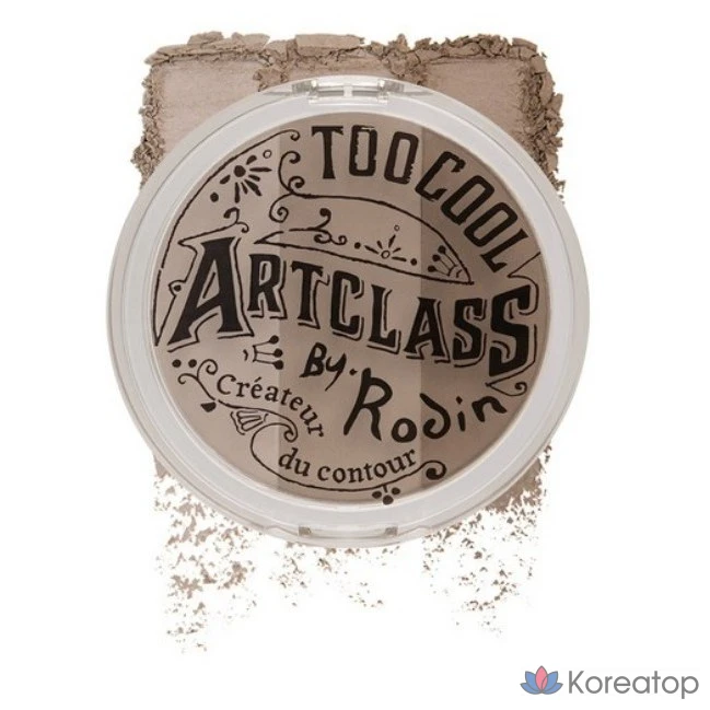 Набор для затенения Too Cool For School Art Class от Rodin Pact, 9,5 г, 3 холодных серо-коричневых оттенка, 1 шт.