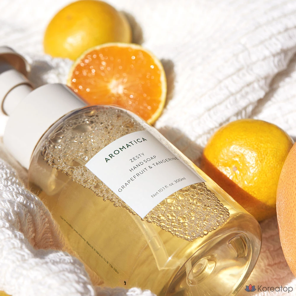 Жидкое мыло для рук Aromatica Zesty с грейпфрутом и мандарином, 300 мл, 1 шт.