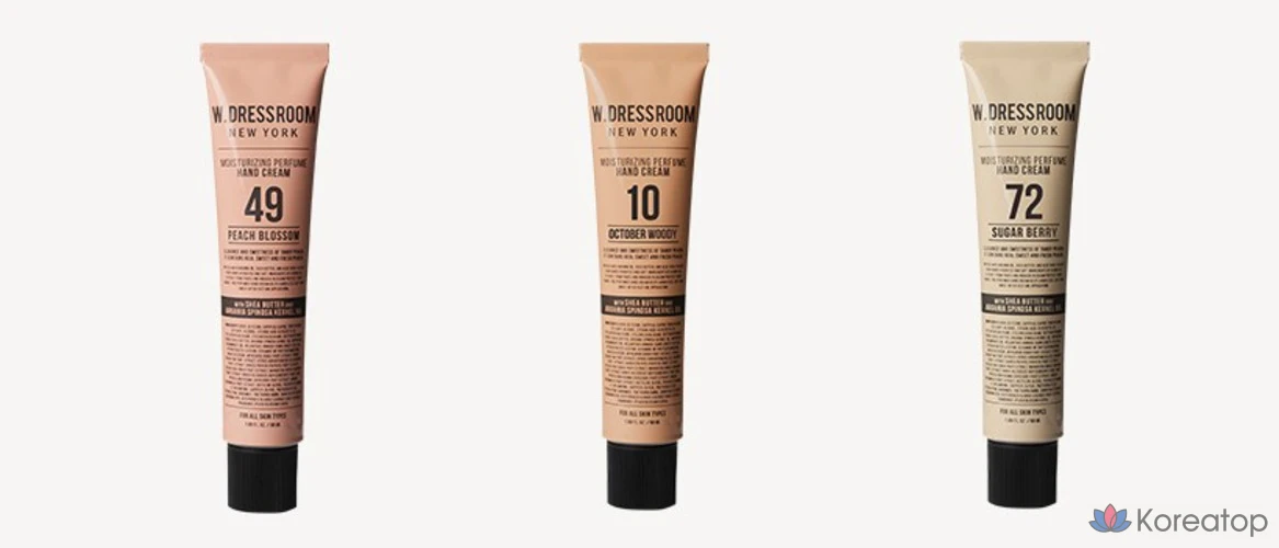 Парфюмированный крем для рук W.Dressroom, аромат 49 «Персиковый цветок», 1 шт., 50 мл