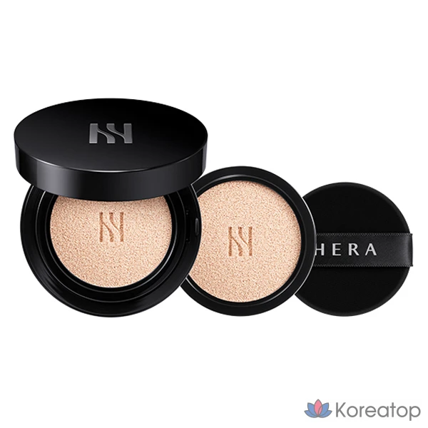 Кушон Hera Black Cushion Foundation Duo, оттенок 23C1, 15 г + 15 г, 1 шт.
