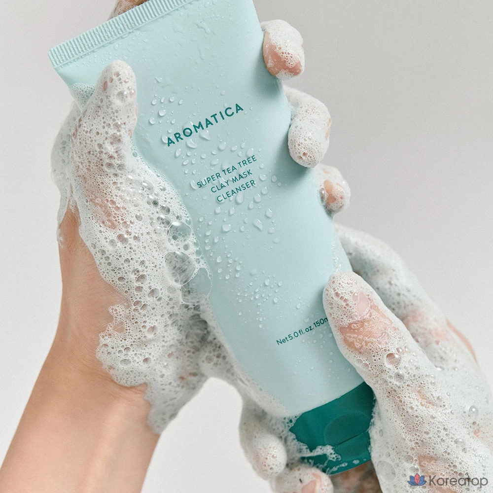 Очищающая маска с маслом чайного дерева Aromatica Super Tea Tree, 150 мл, 6 штук., фото 6