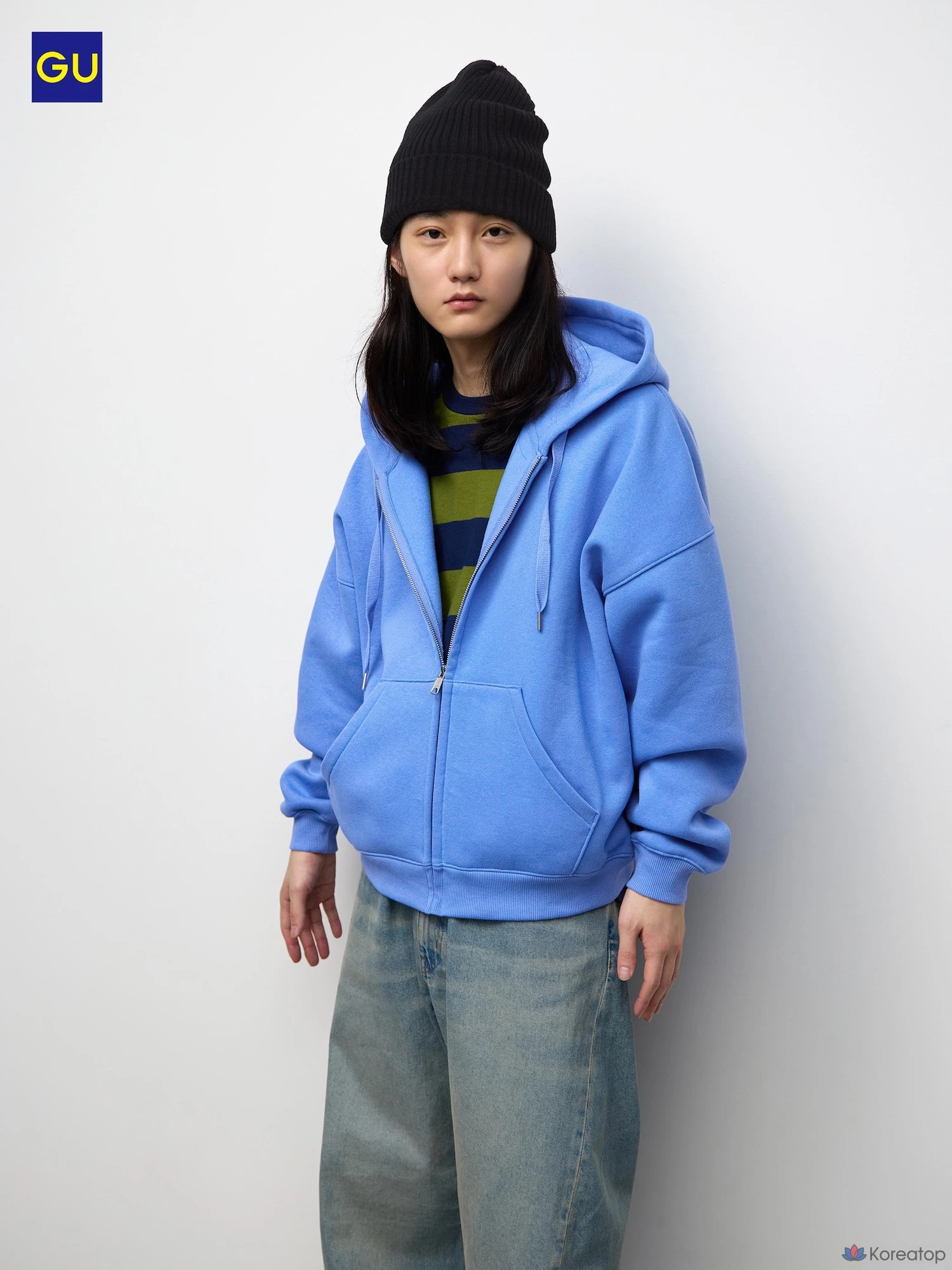 Худи на молнии Uniqlo Heavyweight Sweat Cocoon Full Zip Hoodie