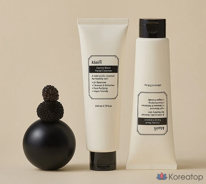 Очищающее средство для лица Dear, Klairs Gentle Black, 1 шт., 140 мл, фото 5