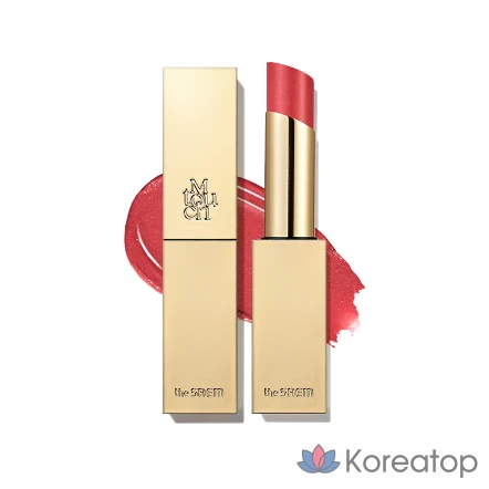 (The Saem) Помада M Touch Shine & Glow, 5 г, 1 шт., M Touch Shine RD01 Glowing Rose