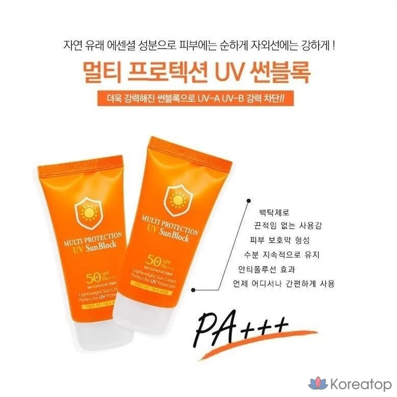 Солнцезащитный крем 3W Clinic UV Care Multi Sunscreen для тела и лица с защитой от УФ-излучения, фото 2