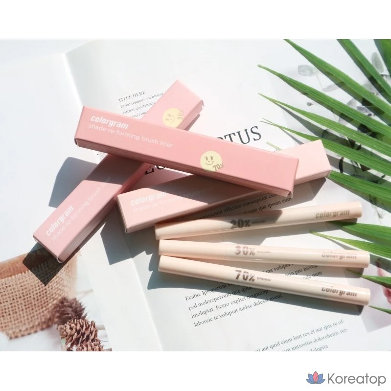 [Color Gram] подводка для глаз Shade Creation, 5 цветов, оттенок 04-Pink%, 1 шт.