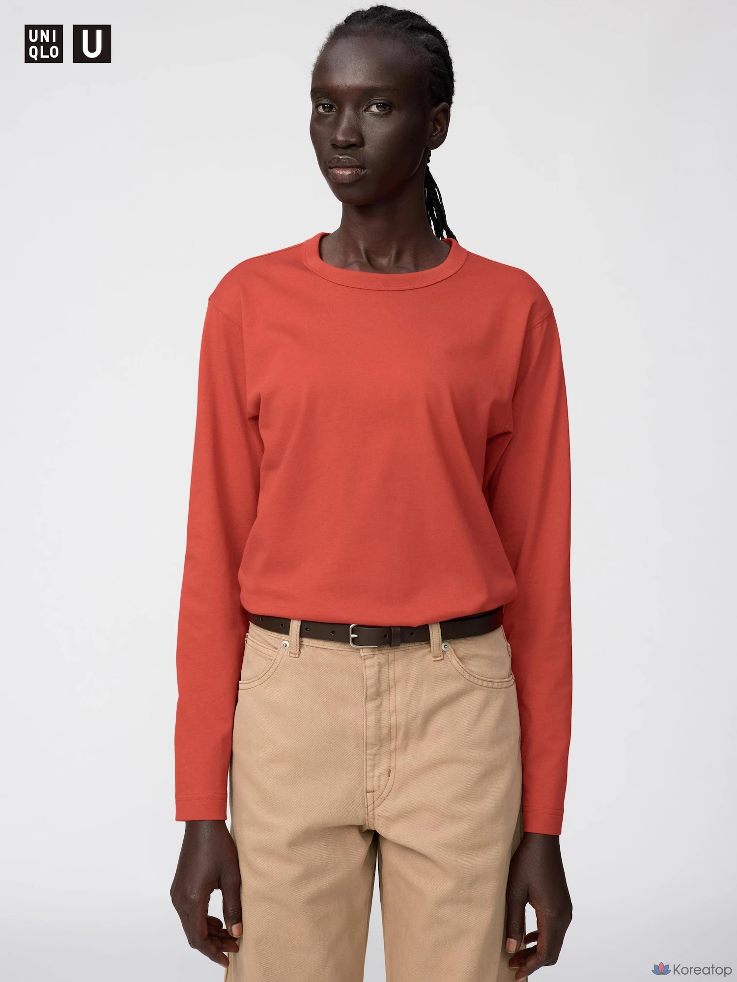 Футболка с длинным рукавом Uniqlo Supima Cotton T