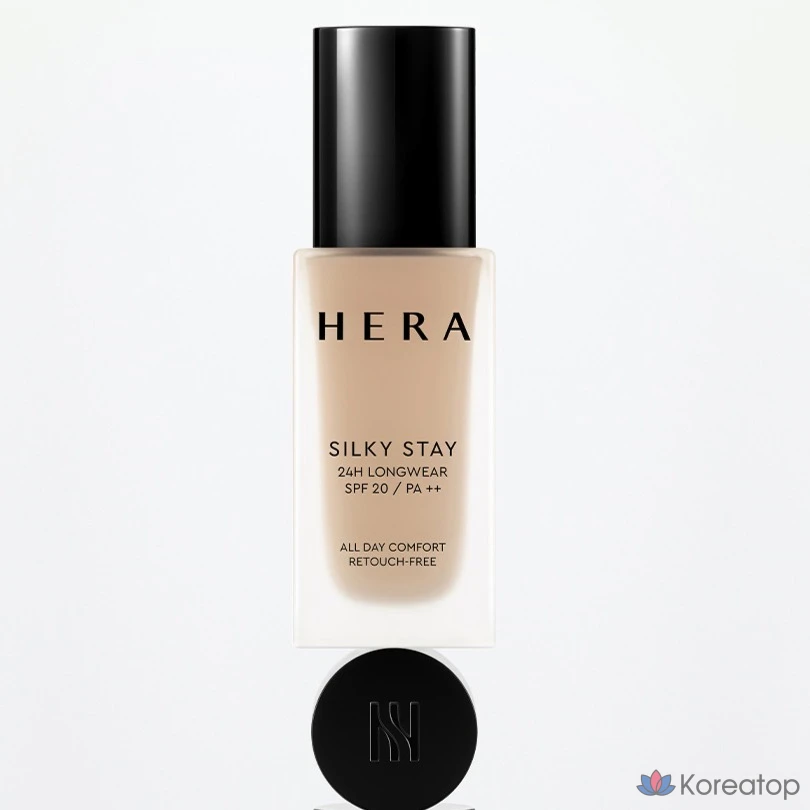Флюид для лица Hera Silky Stay 24H Longwear Foundation SPF20 PA++, оттенок 21N1 Vanilla, 30 г, 1 шт., фото 2