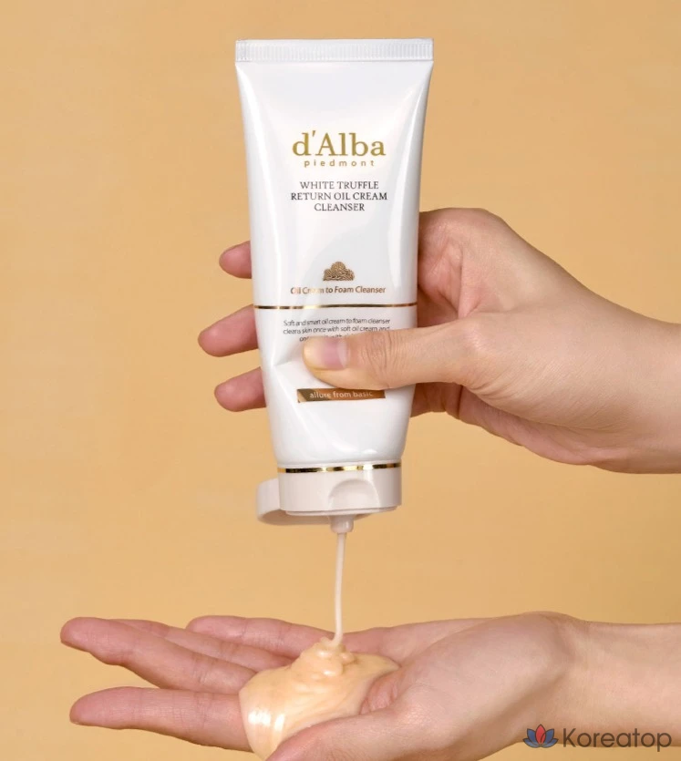 Очищающий крем-гель для лица D'alba White Truffle Return Oil Cream Cleanser, тюбик, 100 мл, 1 шт.