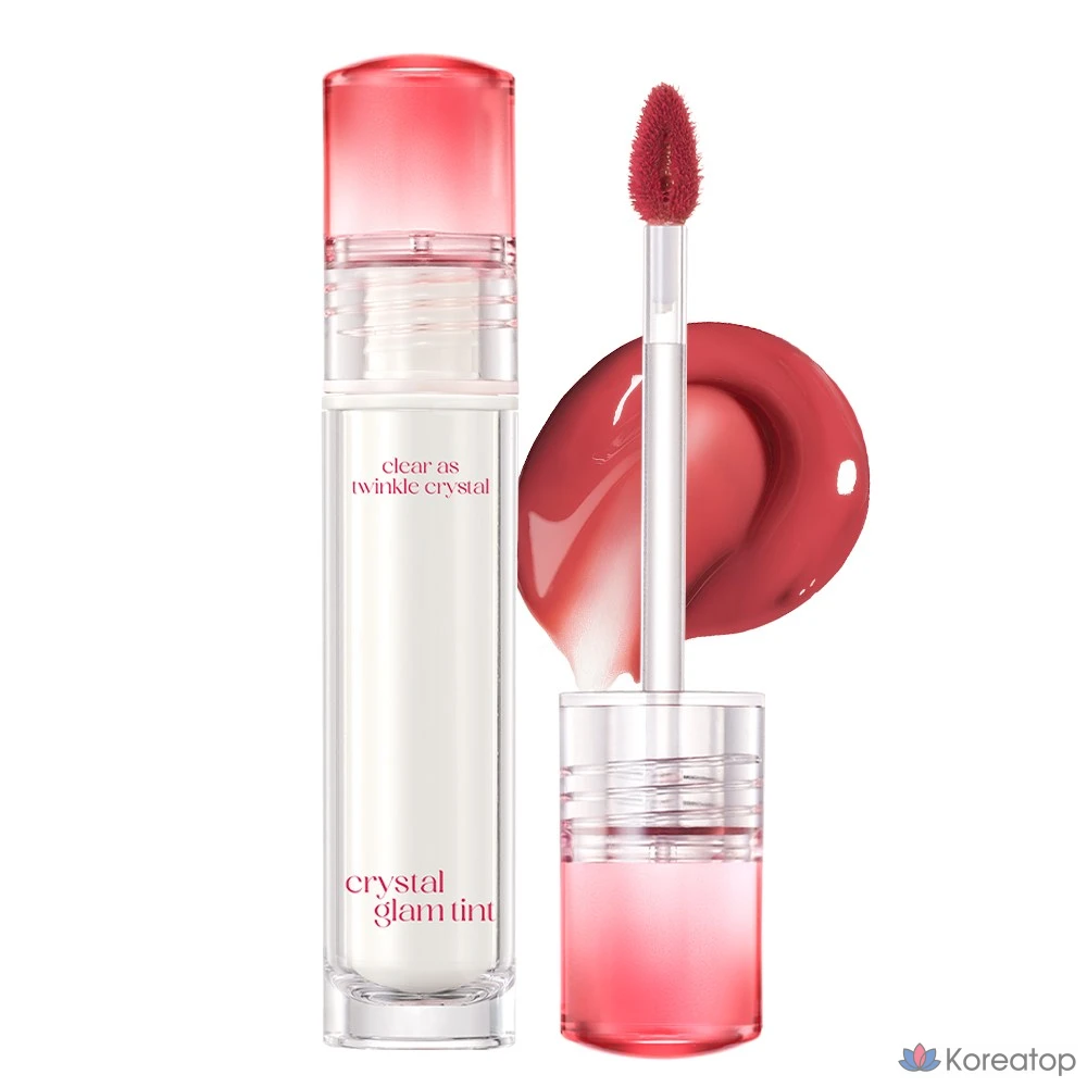 Тинт для губ Clio Crystal Glam, оттенок 001 Vintage Apple, 3,4 г, 1 шт.