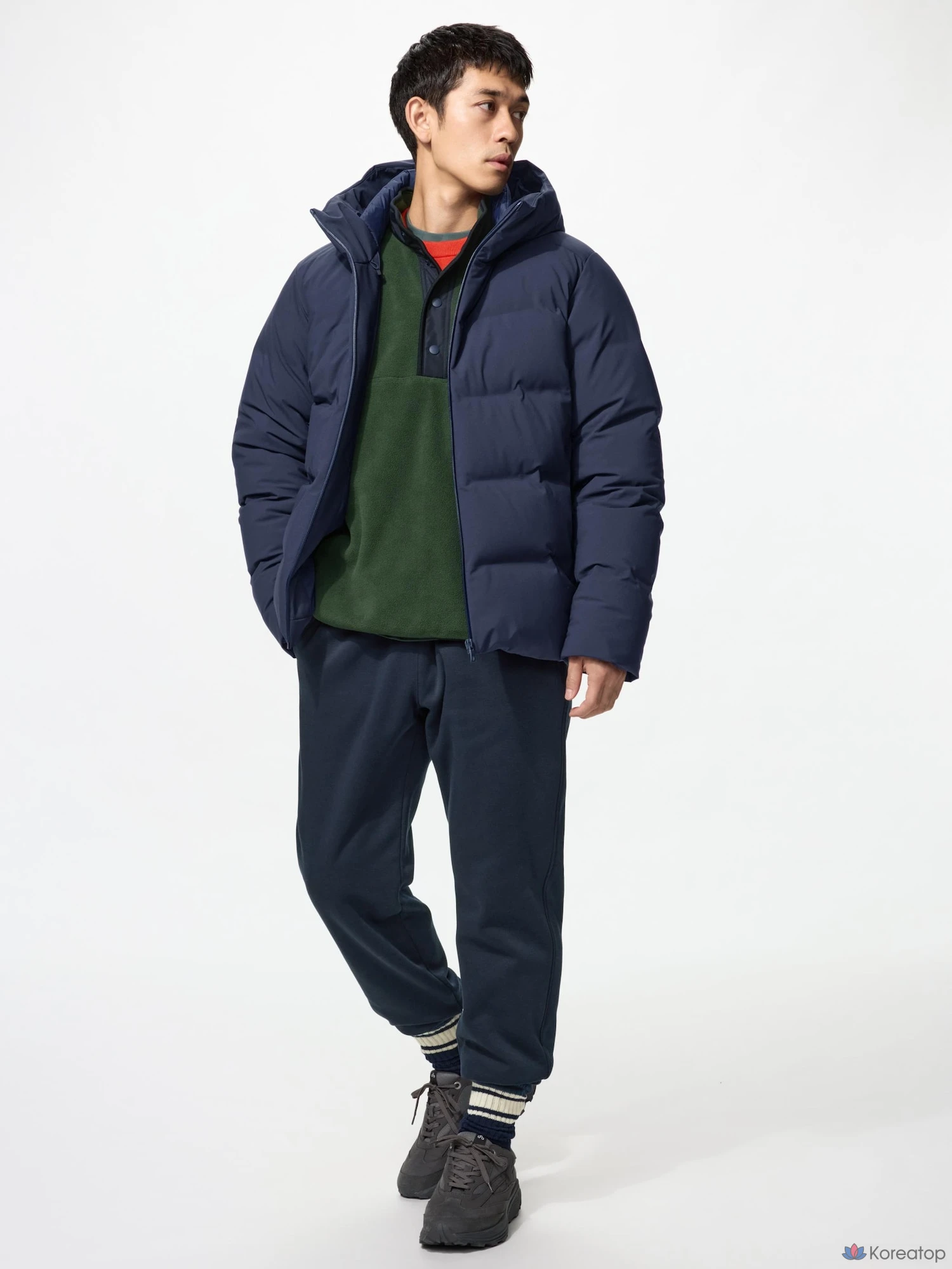 Спортивные брюки Uniqlo Warm Boa Sweatpants, длина штанины 70-76 см