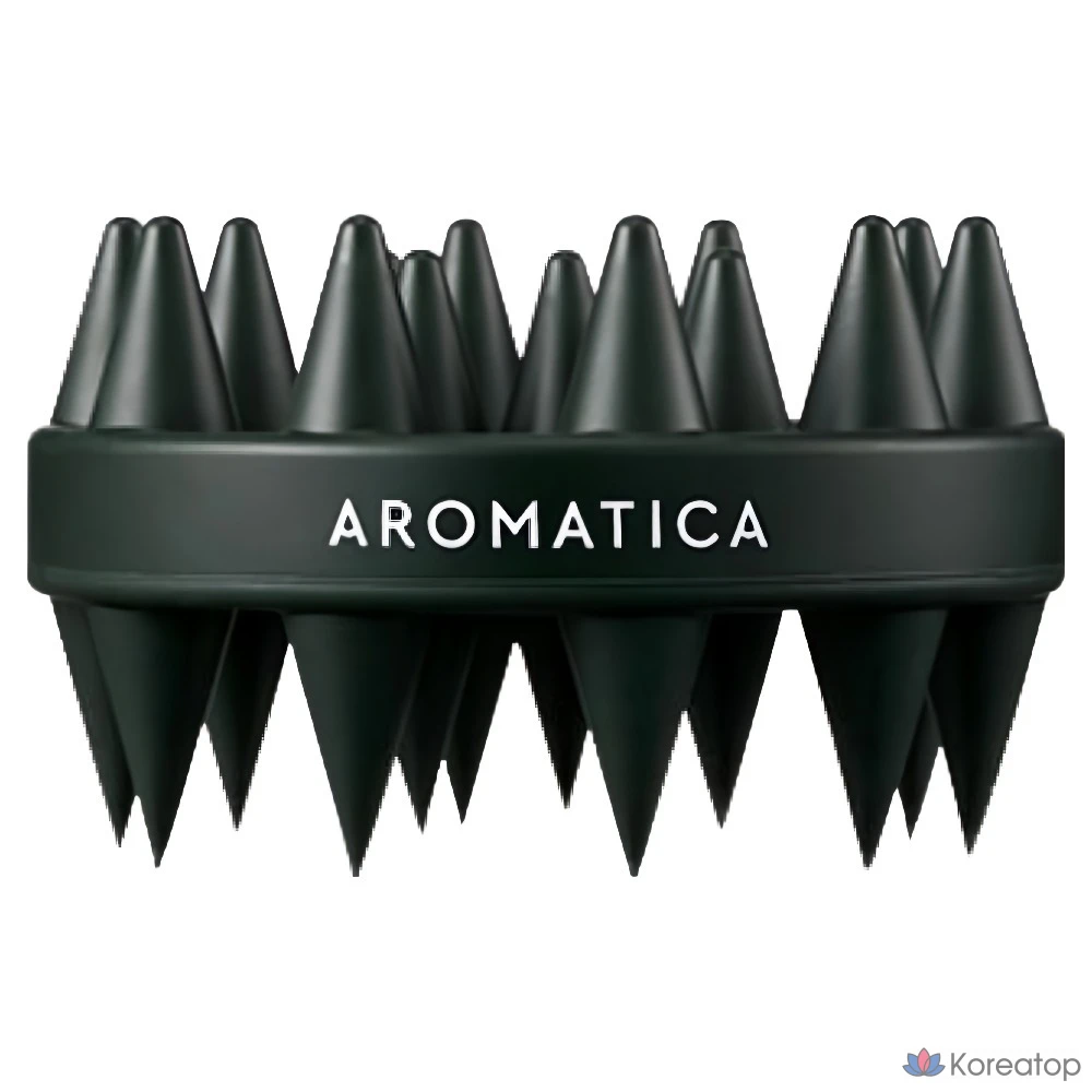 Щетка для мытья головы Aromatica Dual Scalp, черная, 1 шт.