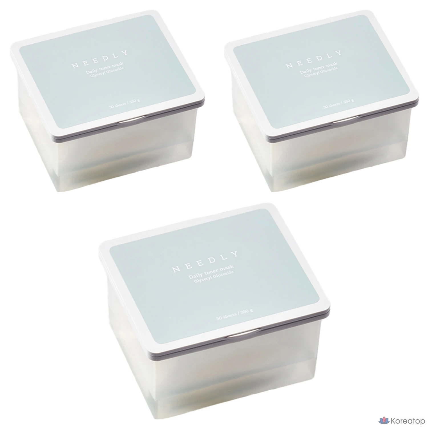 Тонизирующая маска для лица Needly Daily Toner Mask 350 г, 3 шт., 30 шт.