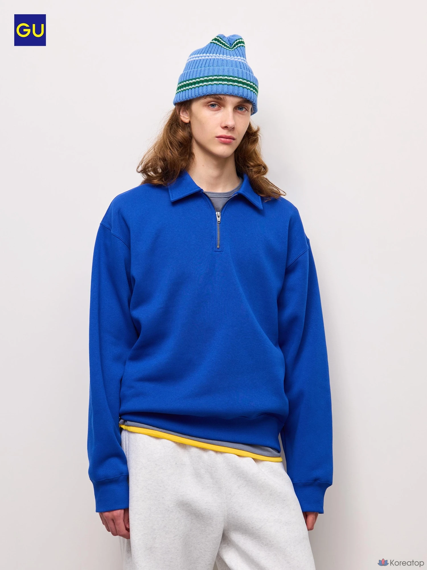 Свитшот на молнии Uniqlo Heavyweight Half-Zip Pullover