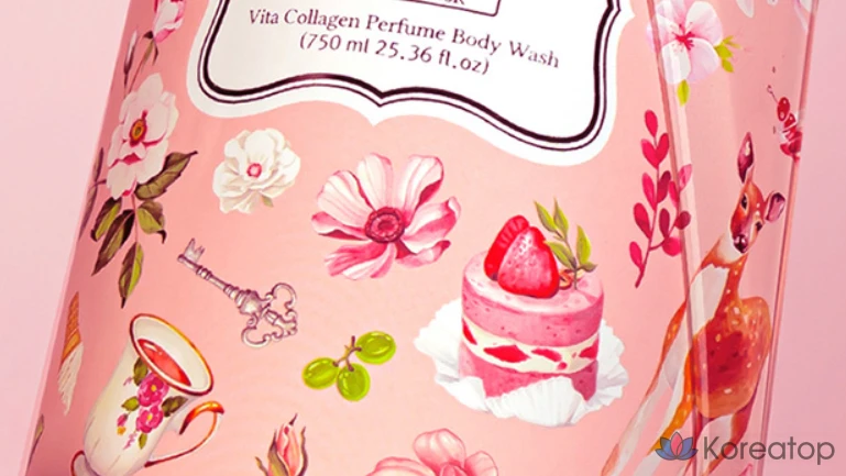 Гель для душа Bouquet Garni Vita Collagen с ароматом белого мускуса, 750 мл, 1 шт., фото 6