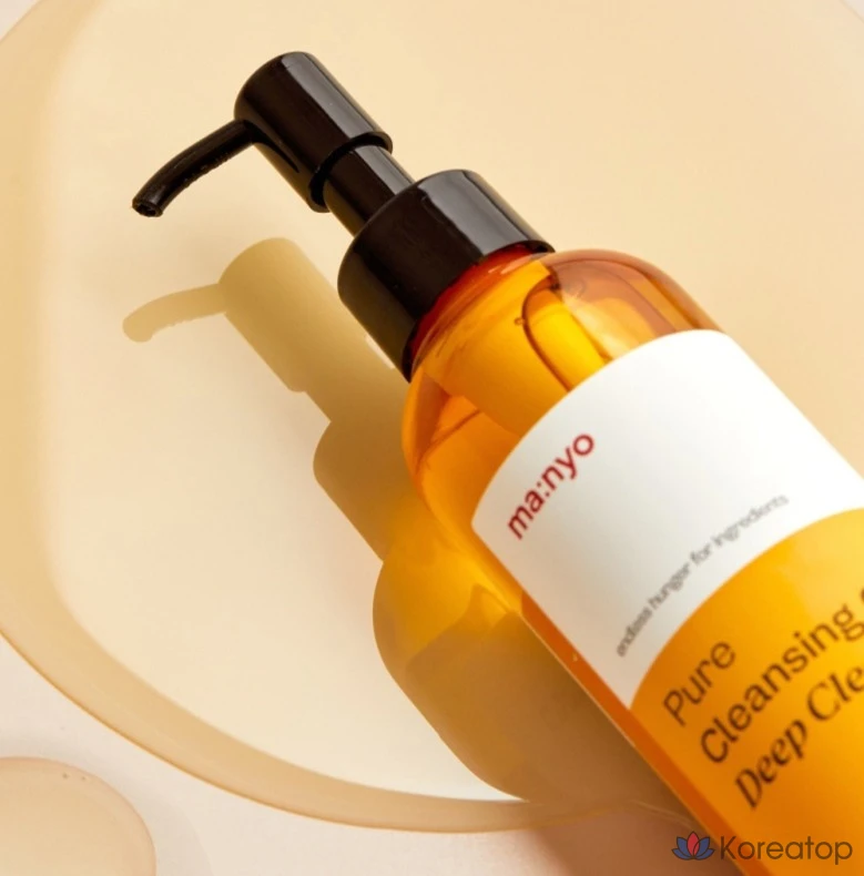 Очищающее масло Manyo Factory Pure для глубокого очищения, 250 мл + 55 мл, набор из 2 предметов, набор из 3 предметов, фото 6
