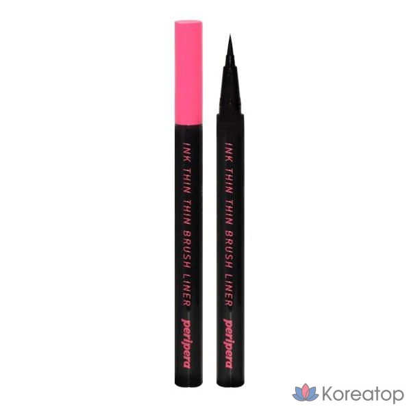 Тонкий контурный карандаш Peripera Ink Thin Brush Liner, коричневый, 02, 1 шт.