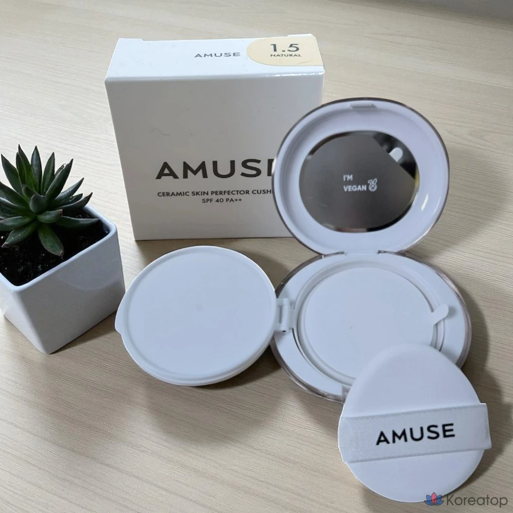 AMUSE Ceramic Skin Perfector Cushion 15 г, 03 медовый, 1 шт.