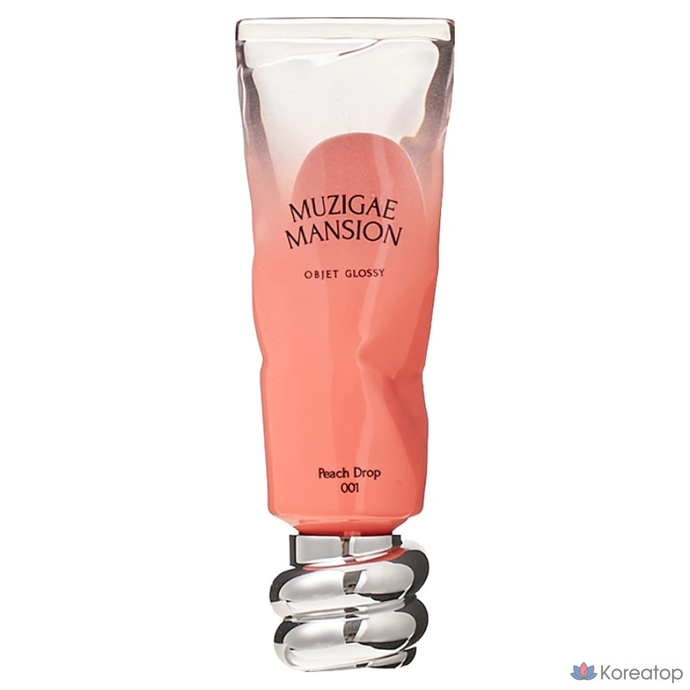 Губная помада Muzigae Mansion Objet Glossy, оттенок 001 Peach Drop, 1 шт.