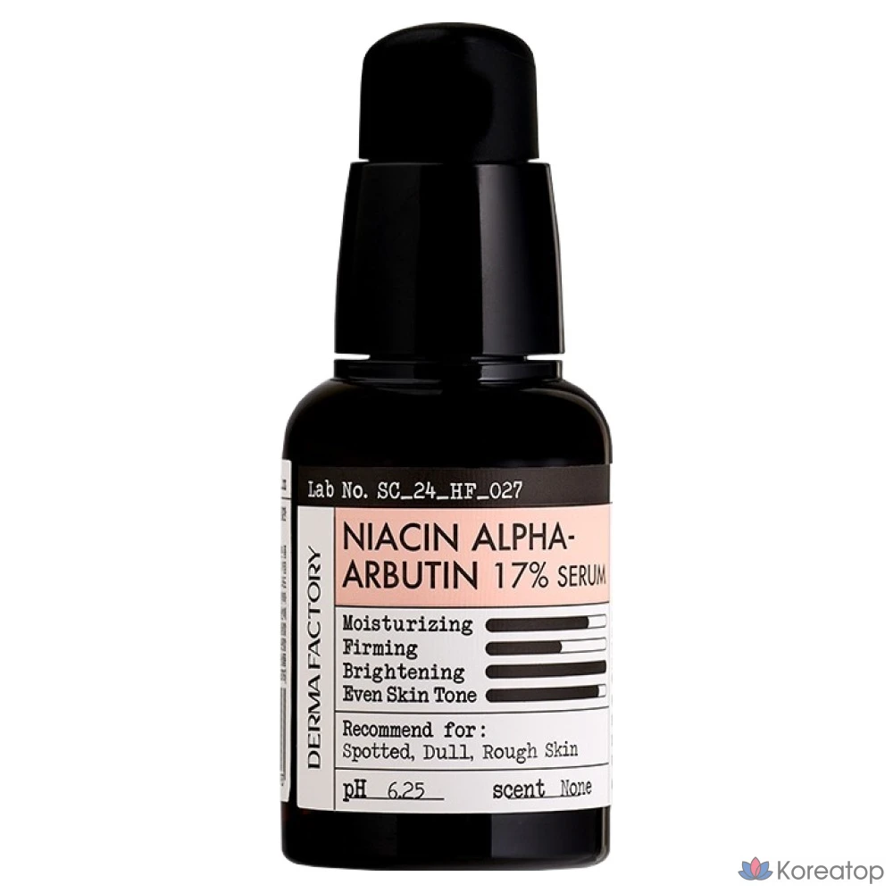 Derma Factory Сыворотка Niacin Alpha Arbutin 17%, 30 мл, 1 шт.