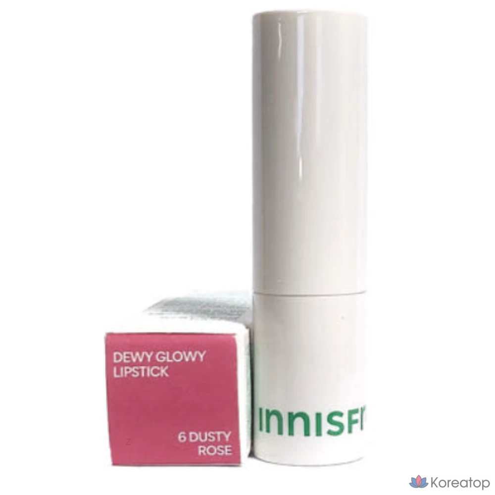 Помада Innisfree Dewy Glow, оттенок 06 Rose (пычно-розовый), 3,5 г, 1 шт.