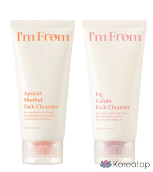 Очищающая маска для лица I'm From Apricot Sherbet Pack Cleanser, 120 г, 1 шт.