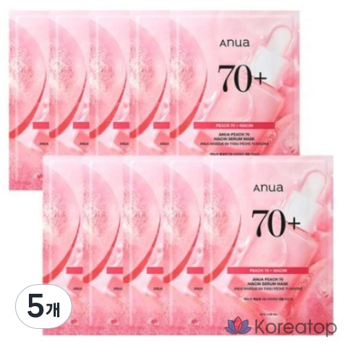 Сыворотка-маска Anua Peach 70 с ниацином, 25 г, 10 штук, 5 штук