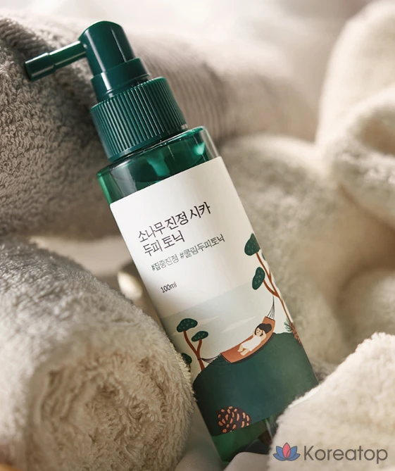 Успокаивающий тоник для кожи головы и волос Round Lab Pine Calming Cica, 100 мл, 1 шт.